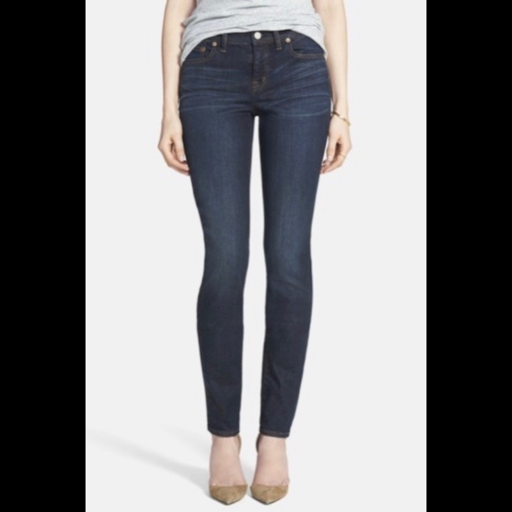 Madewell Alley Straight Leg Jeans Dark Wash